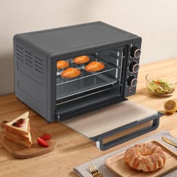 Heteluchtoven - Mini oven - Veelzijdig koken - Snelle gelijkmatige warmte - 22 Liter - Zwart — thumbnail 5
