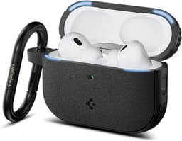 Spigen Vault Hoesje Geschikt voor AirPods Pro 3 (2025) | Met Magneetsluiting | Militair Getest | Draadloos Opladen | Inclusief Karabijnhaak | Zwart — thumbnail 1