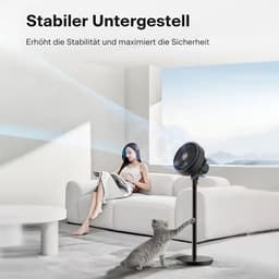 Vloerventilator met luchtcirculatie, 5-blads, 75° kantelbaar en 90° oscillerend. — thumbnail 3