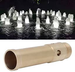 Bruisende sproeikop, 1 inch 32 mm / 1,5 inch 46 mm buitendraad koperen sierwaterschuimvijversproeier sproeikop voor tuin, parken en landschap (1 inch 32 mm) — thumbnail 1