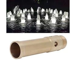 Bruisende sproeikop, 1 inch 32 mm / 1,5 inch 46 mm buitendraad koperen sierwaterschuimvijversproeier sproeikop voor tuin, parken en landschap (1 inch 32 mm)
