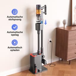 Lubluelu X1000 Draagbare staafstofzuiger Steelstofzuiger met stofopvangstation van 2,5L – 60Kpa Automatisch ledigingsstation - 50 Min Gebruikstijd - Anti-klit Borstel - met Stofzak HEPA - filter - LED-koplampen — thumbnail 3