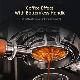 Espressomachine – 20 Bar – Compact Koffiezetapparaat - Semi-Automatisch - 1.1L - 1450W - ESE Pads - en Gemalen Koffie – RVS - Heetwaterfunctie — thumbnail 3