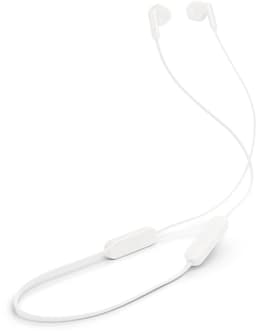 JBL Tune 235BT - Bluetooth Oordopjes Draadloos - In-ear Oortjes met Kabel - 16 uur speeltijd - JBL Pure Bass - Wit — thumbnail 1