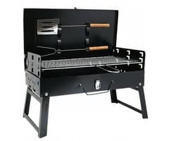 Draagbare Grill in Koffer 42x22cm + Grillaccessoires