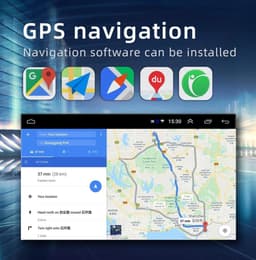 Android 13 autoradio met CarPlay, 2-DIN radio met 7-inch scherm, navigatiesysteem, met Bluetooth/USB/FM/RDS, ondersteuning voor Mirror Link (1+32G) — thumbnail 5