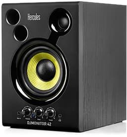 Hercules DJMonitor 42 - Actieve 4" Studiomonitorset - 2x 20W RMS (80W Piek) Speakers - DJ & Studio — thumbnail 4