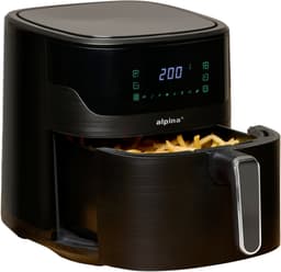 alpina Airfryer XL - Heteluchtfriteuse 6L - Air Fryer 2 tot 5 Personen - Heteluchtoven met Digitaal Touchscreen - Instelbare Temperatuur 80 tot 200 Graden - Timer Functie - 8 Kookprogramma's — thumbnail 2