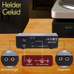Pyle Phono Voorversterker voor Platenspeler - Mini Elektronische Audio Stereo Fonograaf Voorversterker met RCA Ingang, RCA Uitgang en Geluidsarme Werking — thumbnail 2