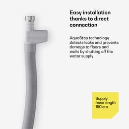 Klarstein Vaatwasser Velaire vrijstaande 60 cm - 14 couverts, 9 programma's, stil 42 dB, energieklasse A, AquaStop, kinderslot, roestvrij staal, vaatwasser - Vaatwasmachine - voor Keuken - Energiezuinig - Dishwasher - Afwasmachine — thumbnail 5