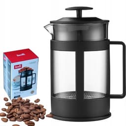 Glazen Cafetière 1000ml met Filter voor Koffie, Thee & Kruiden — thumbnail 1