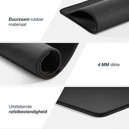 Qost - Extended Muismat - Zwart - 90 x 45 cm - Antislip Onderkant - Gaming Muismat - Waterdicht - Muismat XXL — thumbnail 5