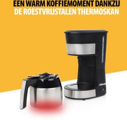 Tristar Koffiezetapparaat filterkoffie 900W - CM-1283 - 1 L, 10 koppen - Camping geschikt - Thermoskan - WK — thumbnail 5