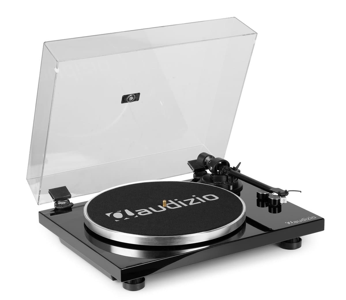 Platenspeler - Audizio Toledo premium platenspeler Bluetooth out - Stijlvol design - Zwart — afbeelding 1