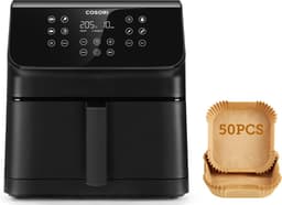 Cosori XXL Chef Edition 6.2 liter Airfryer - Met Bakpapier bakjes - 12 programma's — thumbnail 1