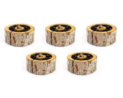 5 Stuks BBQ aansteker - Firestarter maat XL 24x24cm - Ecologische wegwerp barbecue / Milieuvriendelijke wegwerp bbq - eenmalig gebruik