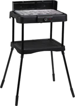 Benson Elektrische 2-in-1 BBQ - Binnen en buiten - Traploze thermostaat - Windscherm - 39x23 cm — thumbnail 2