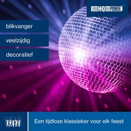 HQ-Power Disco spiegelbol Ø 30 cm, spectaculaire lichteffecten voor feestjes, veilig ophangsysteem en facetglas, dansvloer accessoire voor disco en meer — thumbnail 4