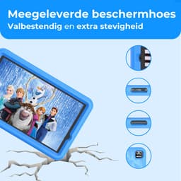 Naevy Kindertablet 8 inch - Vanaf 3 Jaar - 4+4GB RAM - 64GB geheugen - 5000mAh batterij - Ouderlijk Toezicht - Incl. Blauwe Beschermhoes — thumbnail 5