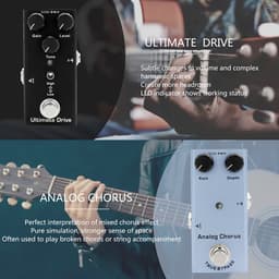 Vintage Electric Guitar Pedal met Crunch Distortion Effect - Ideaal voor Muziekliefhebbers, Professionele Gitaristen en Bandleden - Hoogwaardige Geluidseffecten Accessoire — thumbnail 5