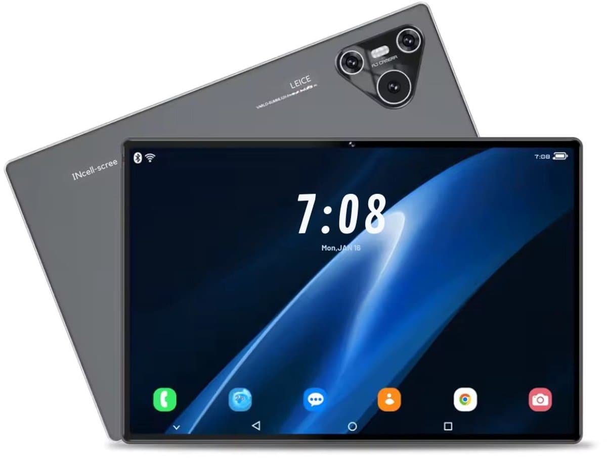 Mookes Pad 9 Pro Tablet 10.1 inch Android Snapdragon 8gen2 Global 12GB 256GB 10000 mah 5G Dual SIM WIFI HD Scherm - Black & Golden — afbeelding 1
