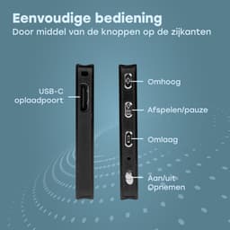 Audyn Voice Recorder - 200 Uur Audio Opname - Afluisterapparatuur op Afstand - Dictafoon - 360° HD Opnames - 16GB - Zwart — thumbnail 2