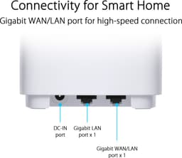 ASUS ZenWiFi XD4 Plus AX1800 1 pack wit dual-band (2,4 GHz / 5 GHz) Wi-Fi 6 (802.11ax) 2 interne — thumbnail 3