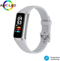 DrPhone ActiFit - 1.1'' AMOLED Scherm - Extra Lichte Activiteiten Tracker - Horloge met 25 Sportmodi - Zilver — thumbnail 3