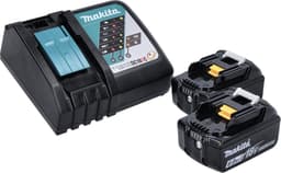 Makita DCL 184 RG accustofzuiger 18 V 54 mbar 0,5 l + 2x accu 6,0 Ah + oplader — thumbnail 4