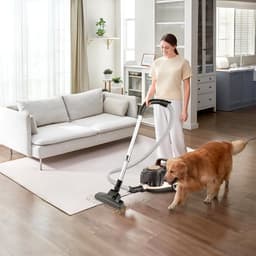 AG3300 Stofzuiger Zonder Zak - Stofzuigers - Vacuum Cleaner Zakloos - Geschikt Voor Dierenharen - Sterke Zuigkracht - HEPA Filter - Compact, Licht & Krachtig - Gemakkelijk Schoon Te Maken -Beige/Bruin — thumbnail 3