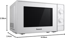 800 W Solo Magnetron - Aanrechtblad 20 Liter Capaciteit - Wit — thumbnail 5