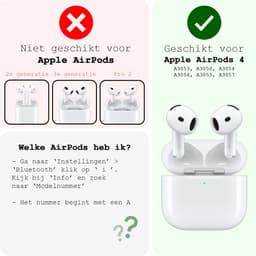 Case - Geschikt voor Apple AirPods 4 - Siliconen Hoes met Clip - Silicone Hoesje Cover - Donkerrood — thumbnail 2