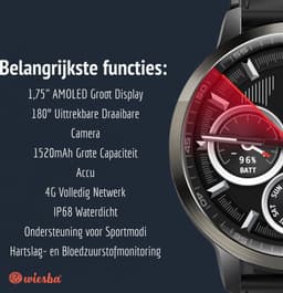 Wiesba Ultra Pro Serie 5 Smartwatch - Sporthorloge met Hartslagmeter - Bloeddrukmeter - Stappenteller - Sport Horloge met Belfunctie - Smart Watch Saturatiemeter - 1.73inch AMOLED - 466*466 Resolutie - GPS - Android/iOS — thumbnail 5