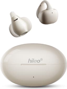 hileo hi86 - Draadloze Oordopjes met Oplaadcase – Beige - Ear clip Air Conduction - Sport - Open-Ear - Bluetooth V5.4 – Draadloze oortjes – Geschikt voor IOS/Android - HD audio — thumbnail 1