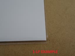 100 LP BUITENHOEZEN GLASHELDER STANDAARD DIKTE 90 micron (GOEDE KWALITEIT, 0.09mm dik) - hoes, LP hoezen, sleeve, outer sleeves, beschermhoezen, platenhoezen, buitenhoes, beschermhoes, transparant, plastic, maxi-singles, lps vinyl platen 12", 12 inch — thumbnail 4