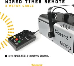 Rookmachine - Beamz S1200 MKII rookmachine 1200W met timer en regelbare output — thumbnail 3