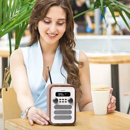 Denver DAB Radio - Retro Radio - Bluetooth - DAB+/ FM Radio - DAB48W — thumbnail 5