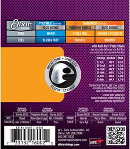 Elixir Strings NANOWEB - Akoestische Gitaarsnaren - Phosphor Bronze - Extra Light Gauge - 10-14-23-30-39-47 — thumbnail 3