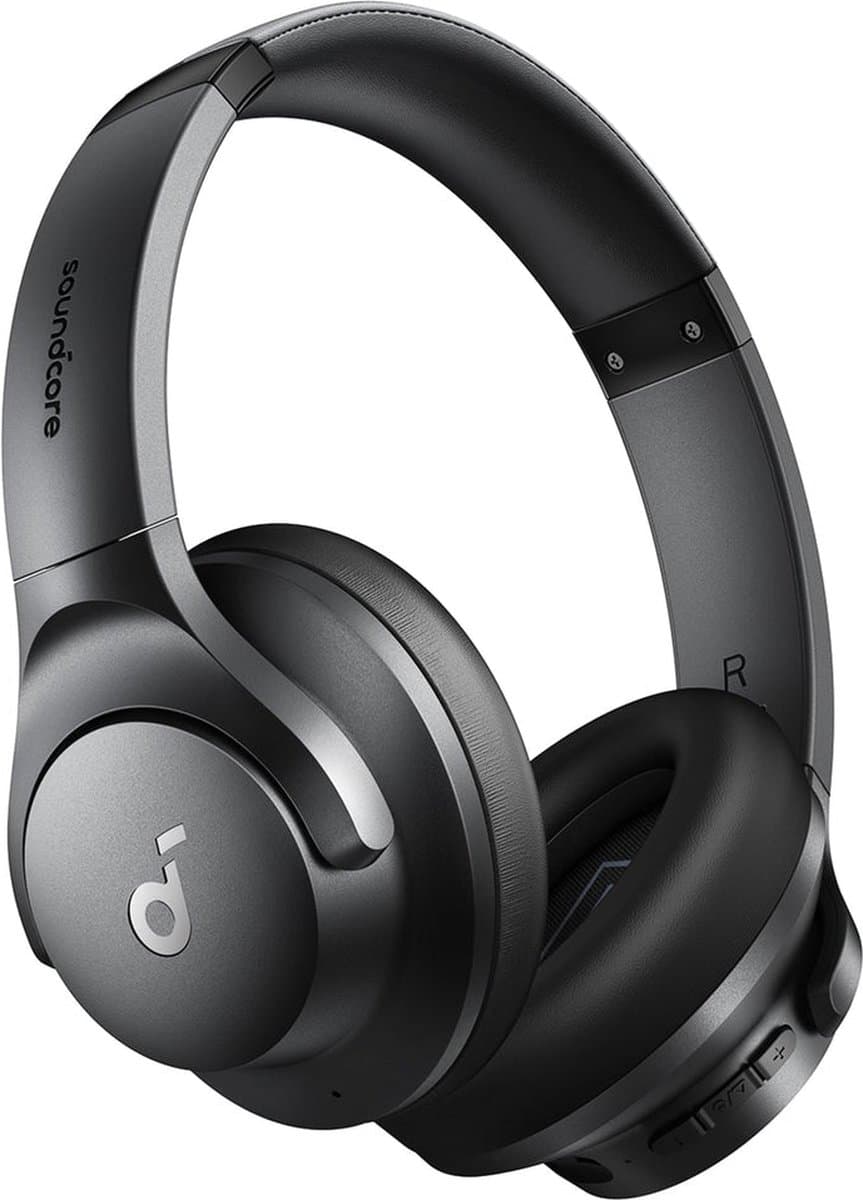 soundcore van Anker Q20i - Hoofdtelefoon met hybride actieve ruisonderdrukking - Bluetoothoordoppen - Speelduur van 40 u - Hi-Res Audio - Veel bas - Appinstellingen - Transparantiemodus - Ideaal voor op reis — afbeelding 1
