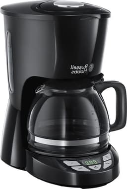 Koffiezetapparaat Textures Plus (Zwart Programmeerbare Timer 10 Koppen 1.25L Glazen Kan) - 22620-56 - Filterkoffiezetapparaat - Russell Hobbs — thumbnail 1