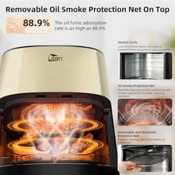 Grote heteluchtfriteuse 5,5 liter met led-touchscreen, 2000 W — thumbnail 3