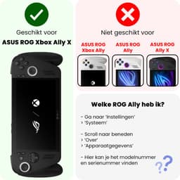 Beschermglas Geschikt voor Xbox Ally X Screenprotector Tempered Glass - Screenprotector Geschikt voor Xbox Ally X Screen Protector — thumbnail 2