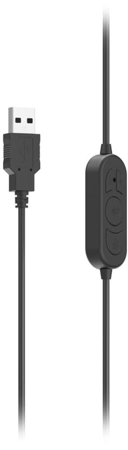 PC-Office-headset HS-USB300 V2, stereo, zwart — thumbnail 3