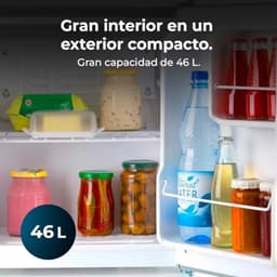 Compacte Mini Koelkast 46L met Stille Compressie en Reversible Deur - Ideaal voor Elke Ruimte — thumbnail 5