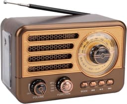 Bluetooth luidspreker - bluetooth luidspreker draagbaar - Retro Radio Vintage Bluetooth-luidspreker — thumbnail 1