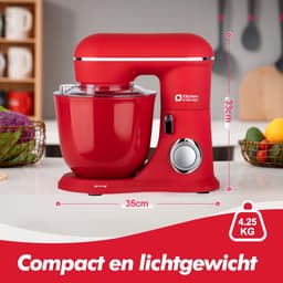 Keukenmachine 1300W met 10 Snelheden en Dubbele Kom — thumbnail 4