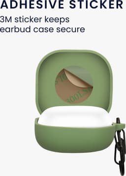 kwmobile cover voor oordopjes case - geschikt voor Samsung Galaxy Buds FE - Trendy beschermhoes draadloze oordopjes in pastelgroen — thumbnail 5