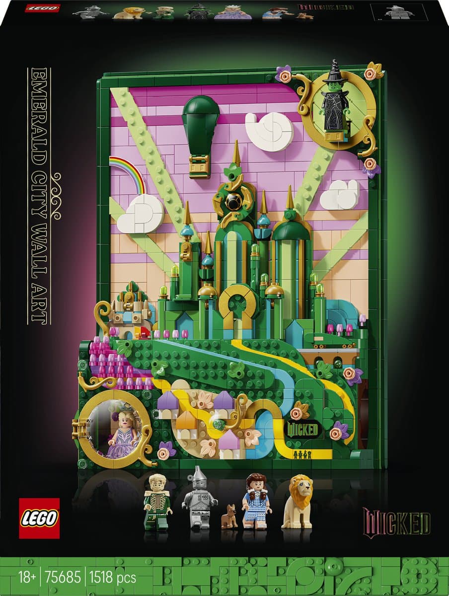 Lego Wicked 75685 Emerald City Muurkunst Bouwstenen — afbeelding 1