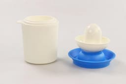 Knopenbereider - Fles Bereider - Keuken Organisatie - Vaatwasmachinebestendig - 16157 Kubieke centimeter - Wit/Blauw — thumbnail 4