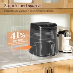 Heteluchtfriteuse met 2 Kamers en Grote Inhoud — thumbnail 4